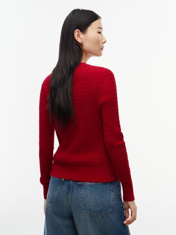 TOMMY HILFIGER Pullover in Rot