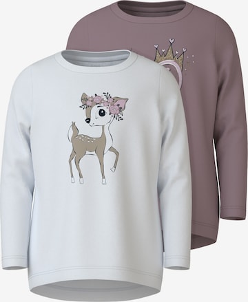 NAME IT Shirt 'NMFVIX' in Lila: Vorderseite