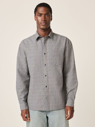 Next Comfort Fit Hemd in Blau: Vorderseite