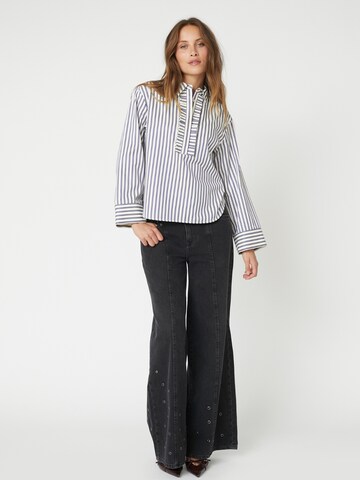 Chemisier 'Samson' co'couture en bleu
