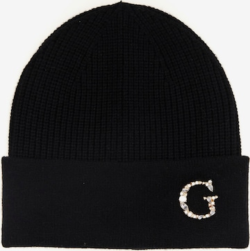 Bonnet GUESS en noir : devant