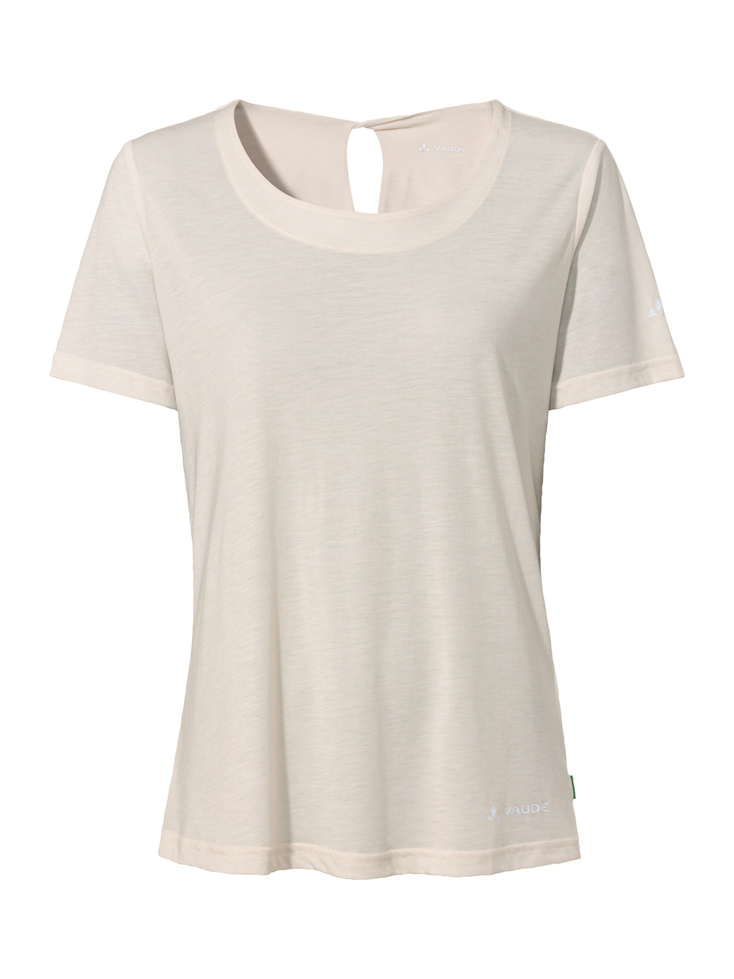 VAUDE Performance shirt 'Skomer II' in Beige: front