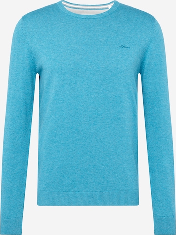 s.Oliver Sweater in Blue: front