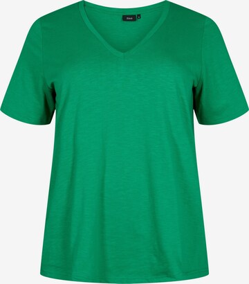 T-shirt 'Brea' Zizzi en vert : devant