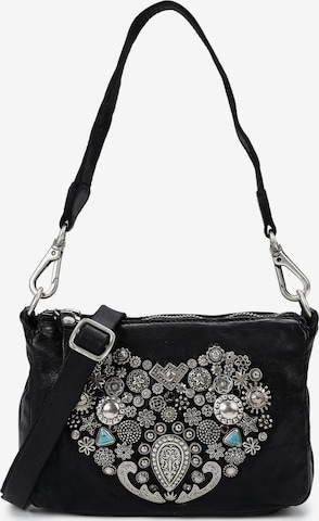 Borsa a spalla 'Tilde' di Campomaggi in nero: frontale