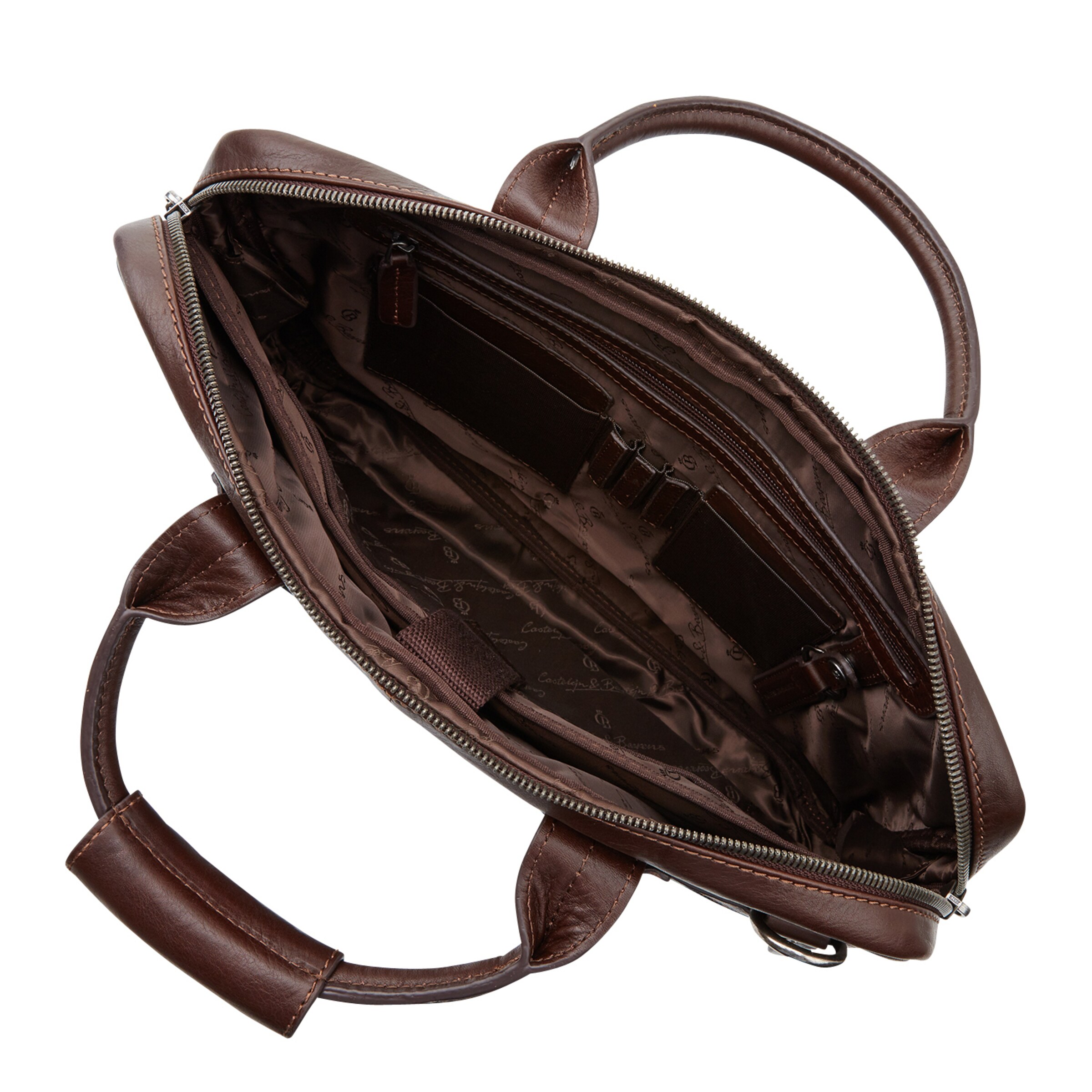 Borsa portadocumenti 'Firenze' di Castelijn & Beerens in marrone