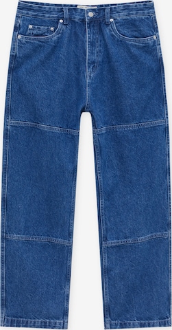 Pull&Bear Loosefit Jeans in Blauw: voorkant