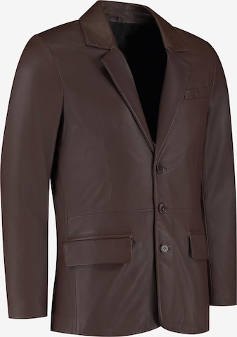 Coupe regular Veste de costume 'HYPE' CYCAS D'OR en marron : devant