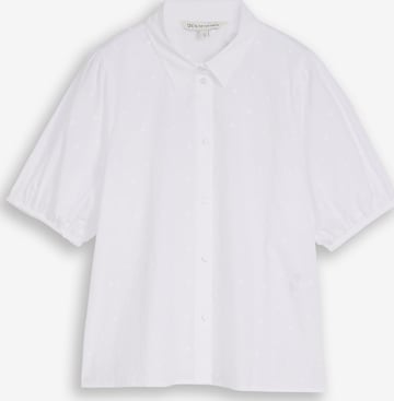 Chemisier TOM TAILOR DENIM en blanc : devant