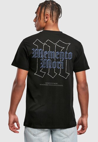 T-Shirt 'Memento Mori' Mister Tee en noir : devant