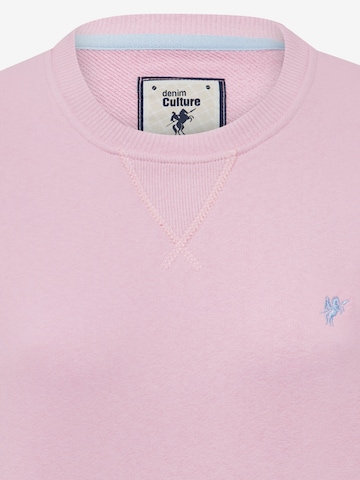 DENIM CULTURE Sweatshirt 'Wendy' in Roze