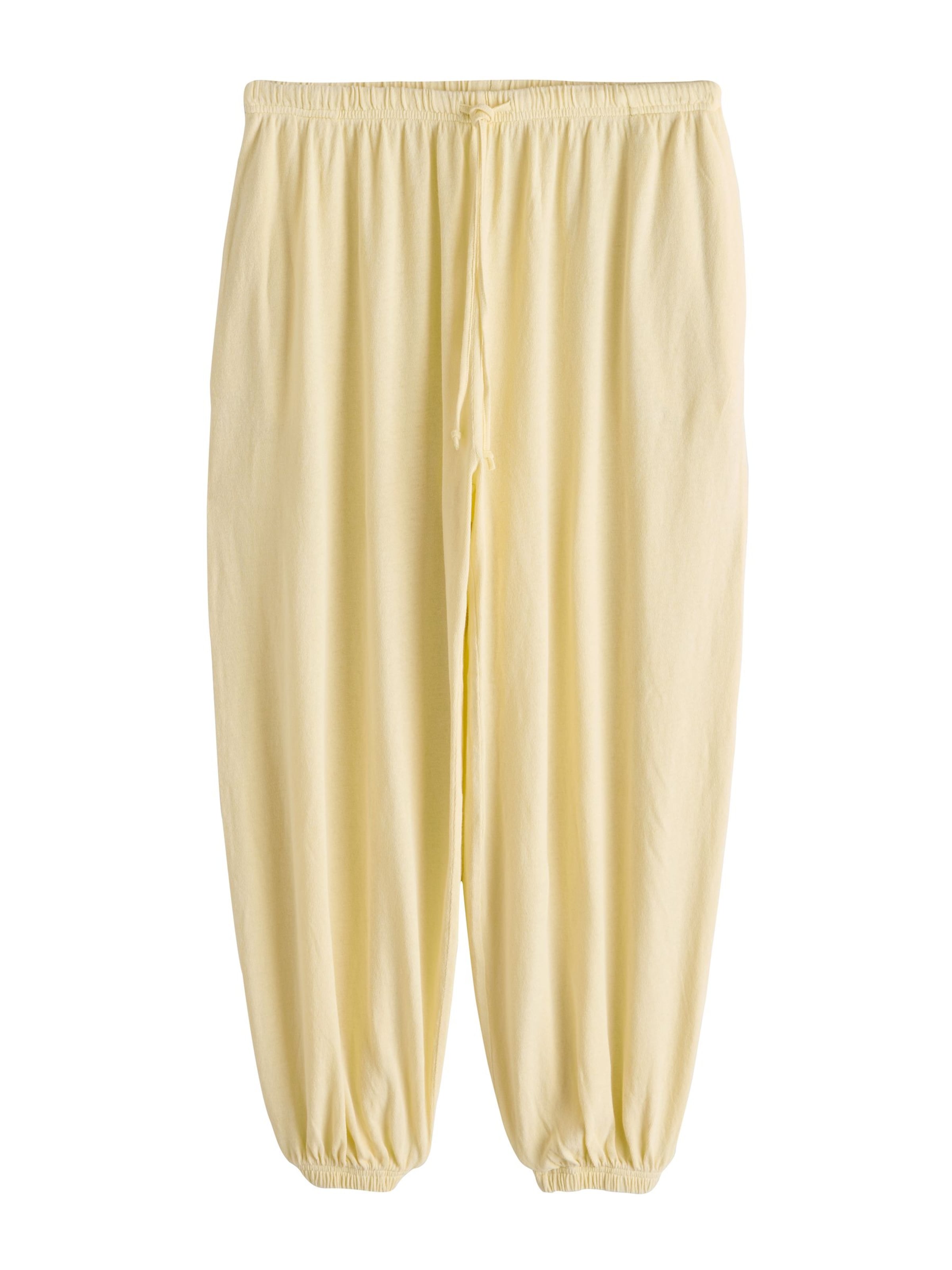 Effilé Pantalon Next en jaune : devant