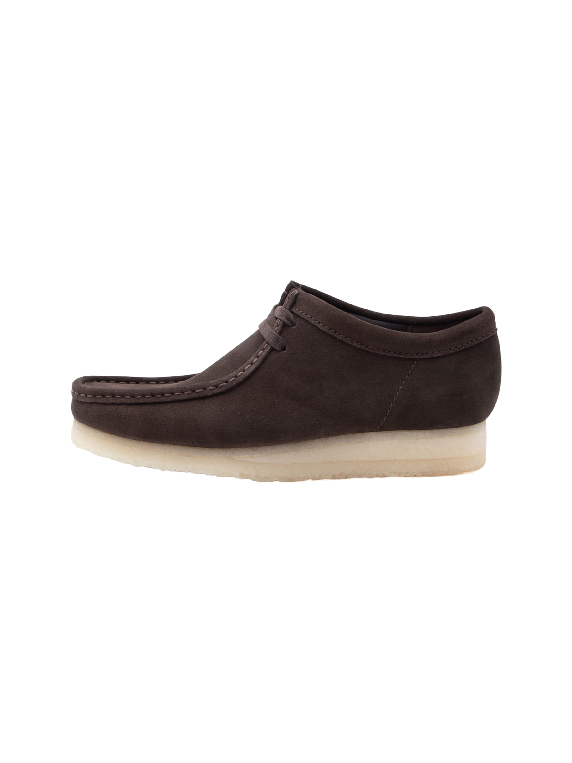 Clarks Originals Mokassin 'Wallabee' in Braun: Vorderseite