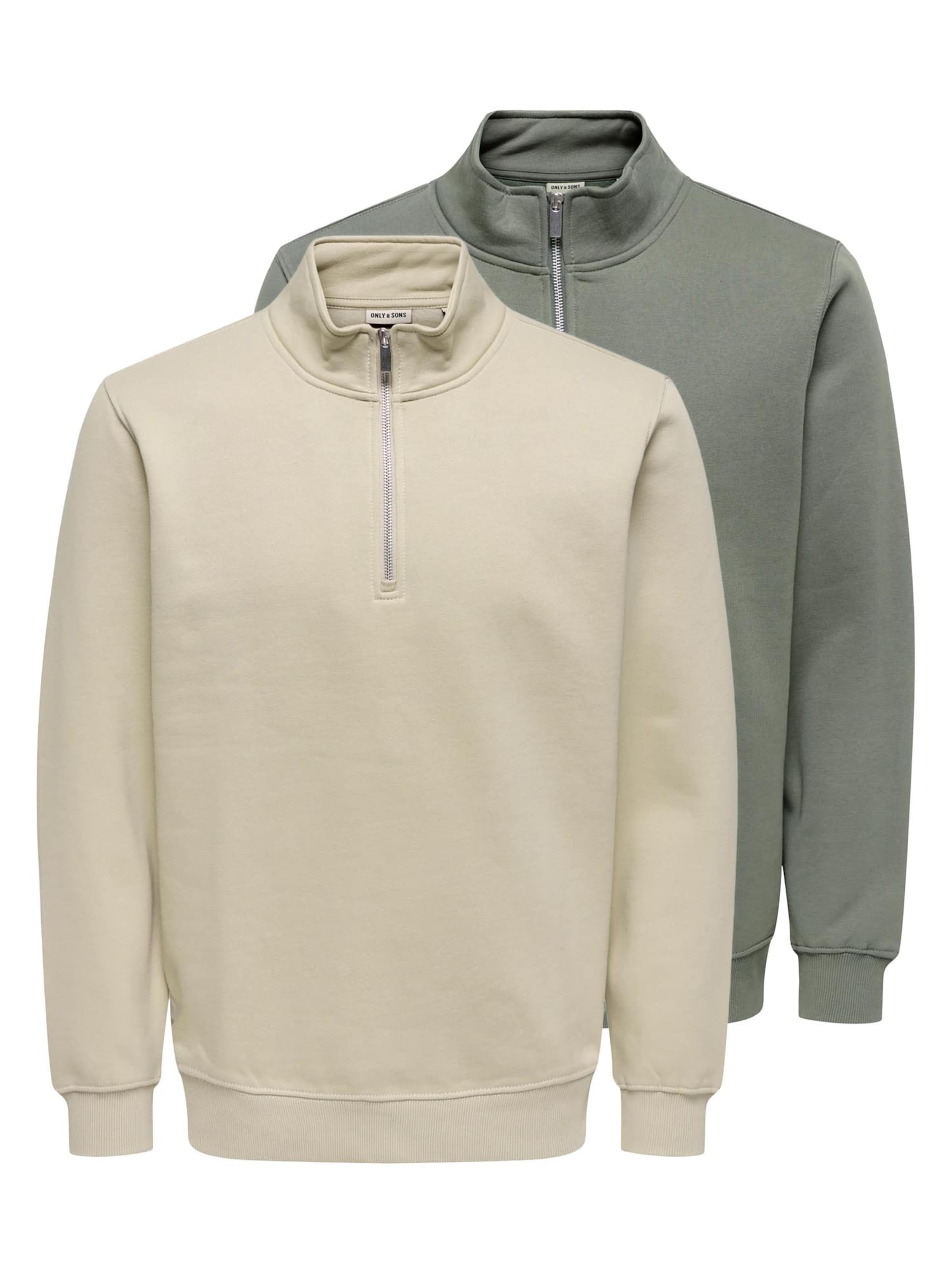 Only & Sons Sweatshirt 'Connor' in Grijs: voorkant