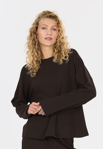 Athlecia Sweatshirt 'Cardall' in Braun: Vorderseite