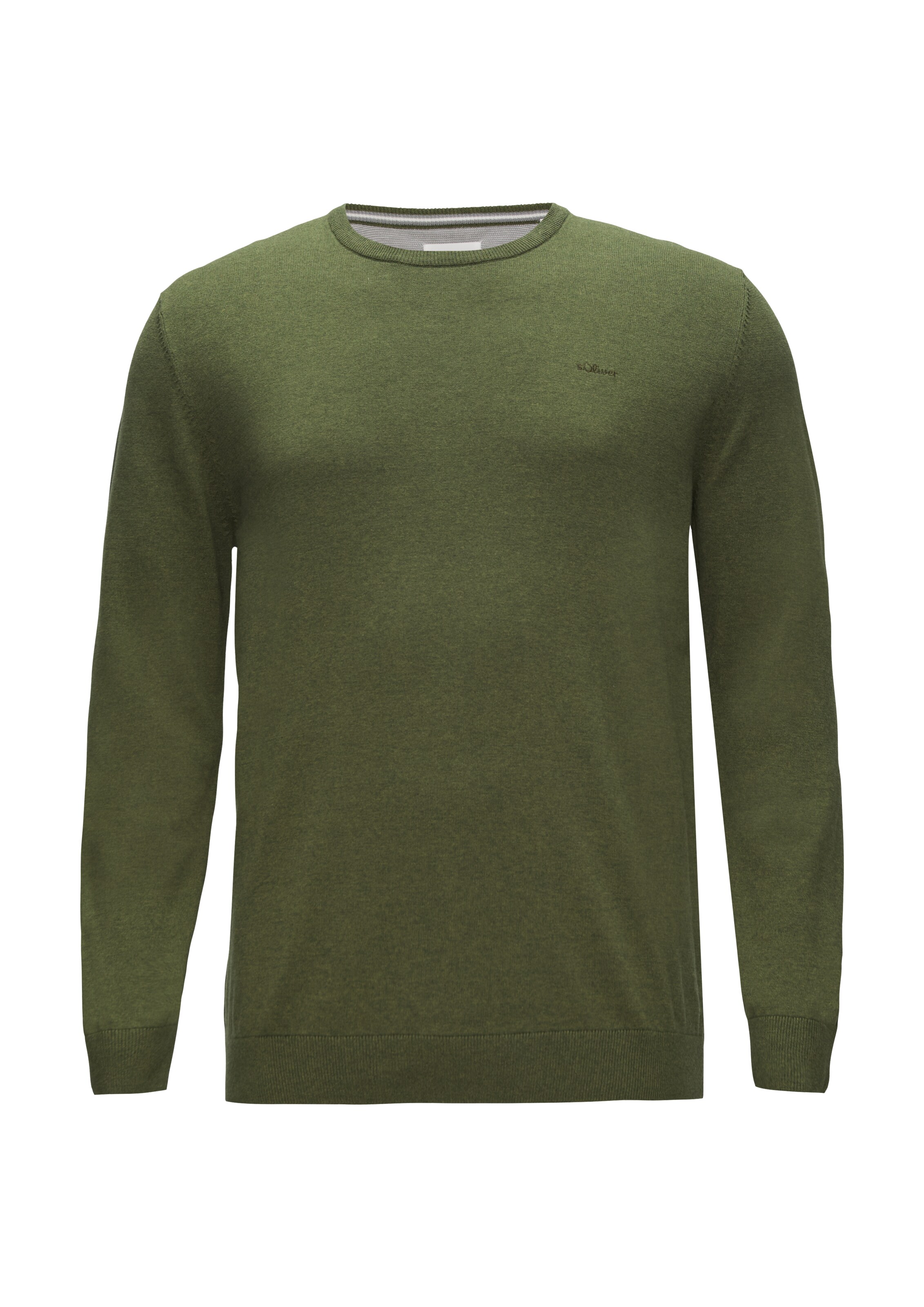 s.Oliver Men Big Sizes Pullover in Grün: Vorderseite