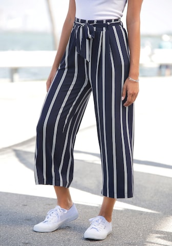 Wide Leg Pantalon LASCANA en bleu : devant