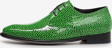 Floris van Bommel Schnürschuh 'DE STAPPER 20' in Grün: Vorderseite