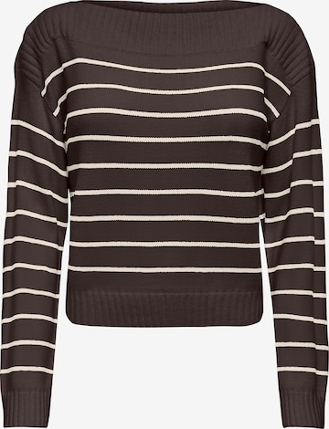 ONLY Sweter 'ONLKATIA' w kolorze brązowy: przód
