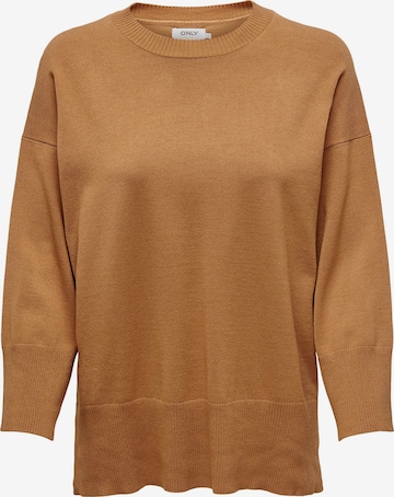 Pull-over 'Meddi' ONLY en marron : devant