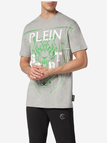 T-Shirt 'Tiger' Plein Sport en gris