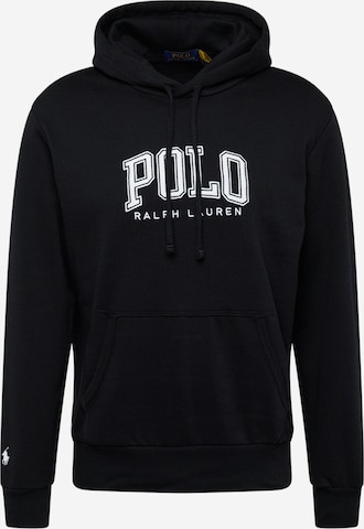 Sweat-shirt Polo Ralph Lauren en noir : devant