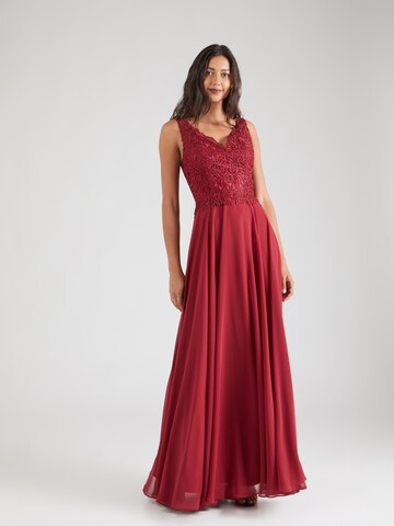 mascara Evening Dress in Red: front