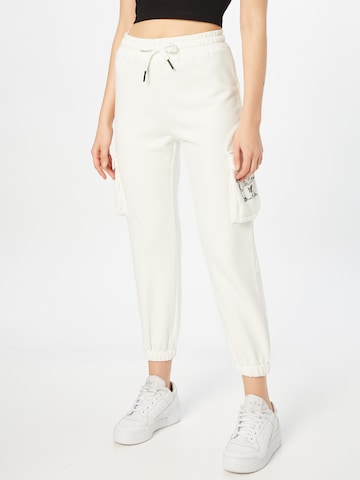 True Religion Cargo Pants 'BUDDHA' in White: front