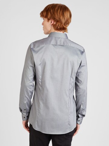 Slim fit Camicia di OLYMP in grigio