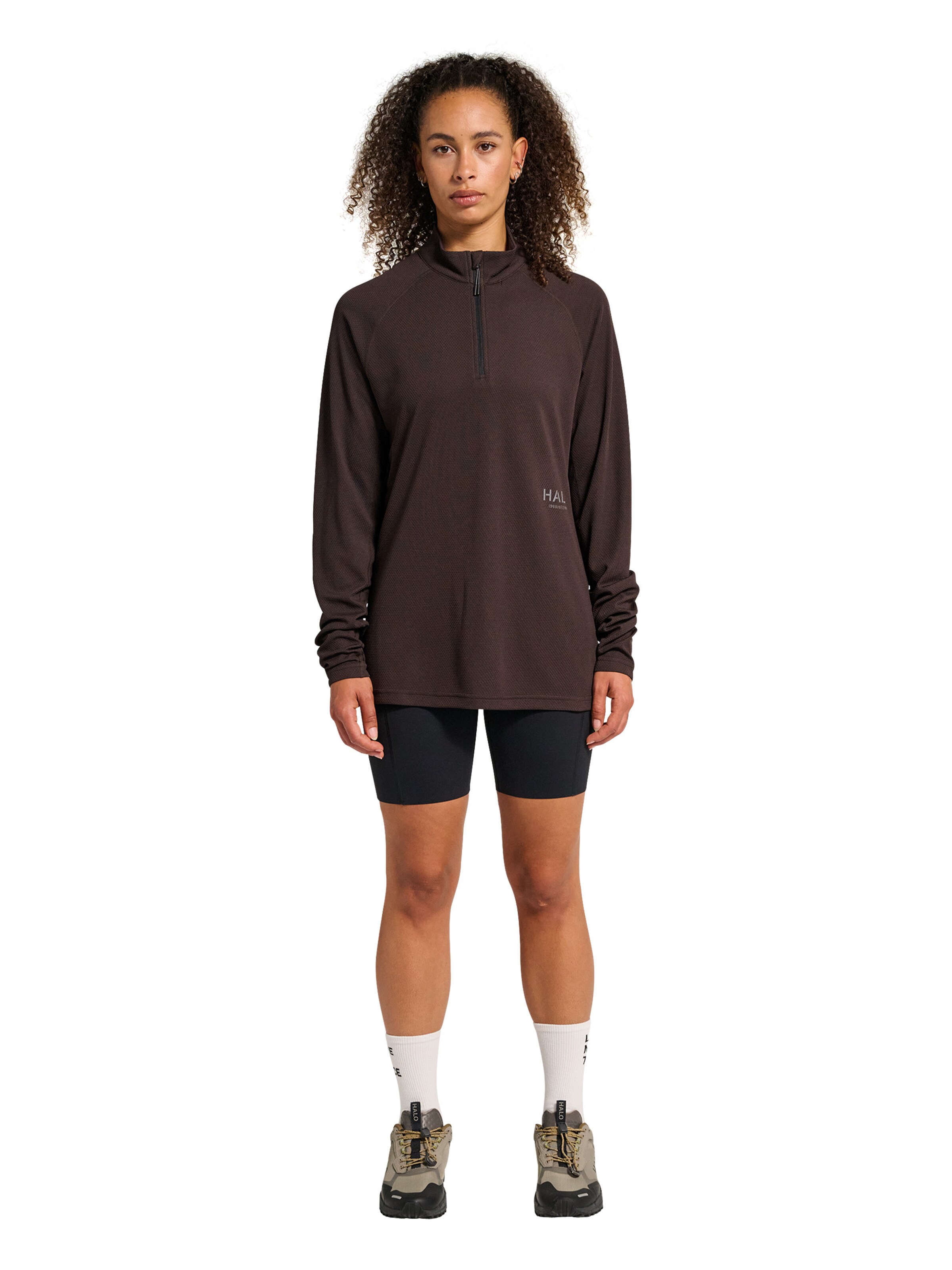 HALO Functioneel shirt in Bruin