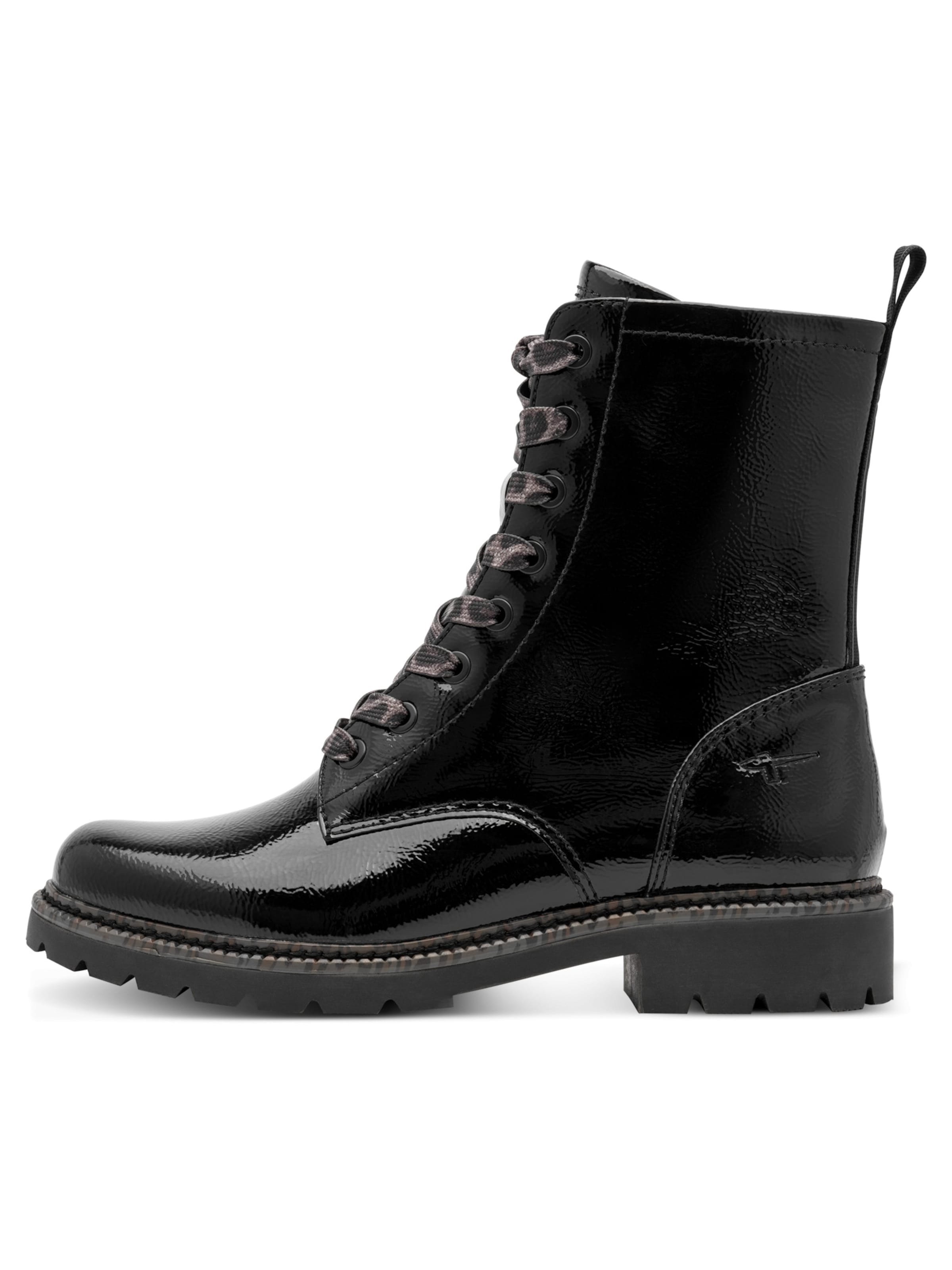 Tamaris Schnürstiefelette in Schwarz