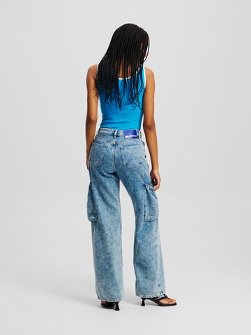 KARL LAGERFELD JEANS Loosefit Τζιν cargo σε μπλε