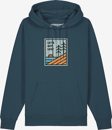 Sweat-shirt 'Let's Get Lost' Watapparel en bleu : devant