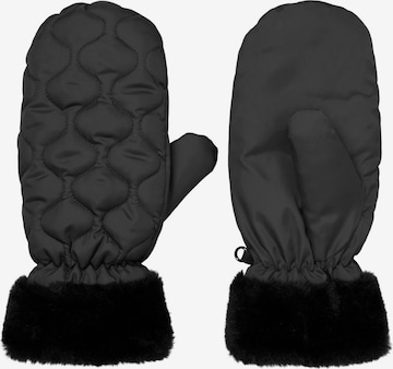 BeckSöndergaard Mittens 'Makara' in Black: front