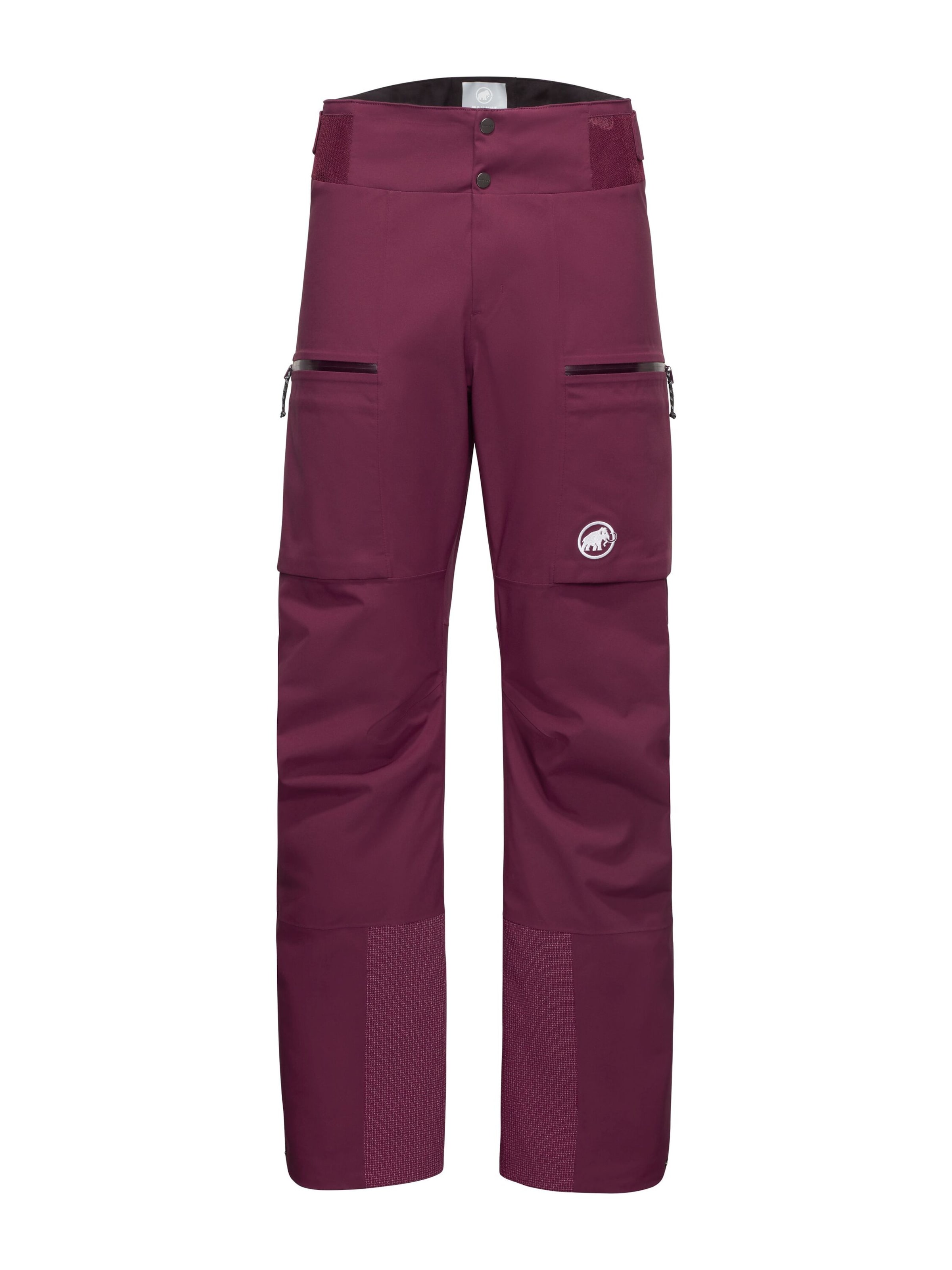 MAMMUT Loose fit Outdoor Pants in Red: front