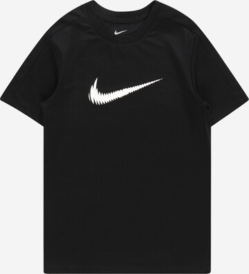 NIKE Funkcionalna majica | črna barva: sprednja stran