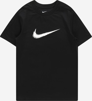 NIKE Funktsionaalne särk, värv must: eest vaates