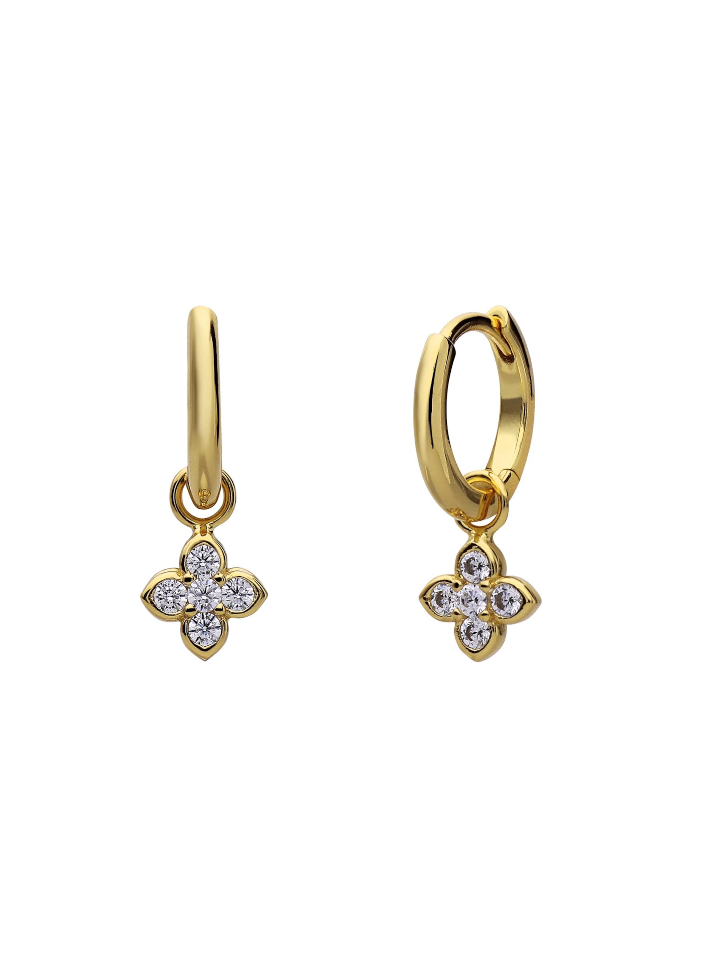 Lucardi Earrings 'Statement' in Gold: front