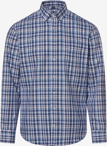 Andrew James Regular fit Button Up Shirt in Blue: front