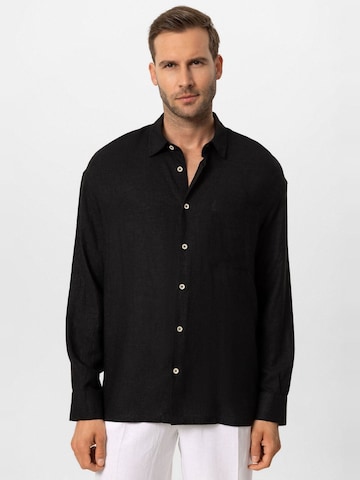 Comfort fit Camicia di Antioch in grigio: frontale