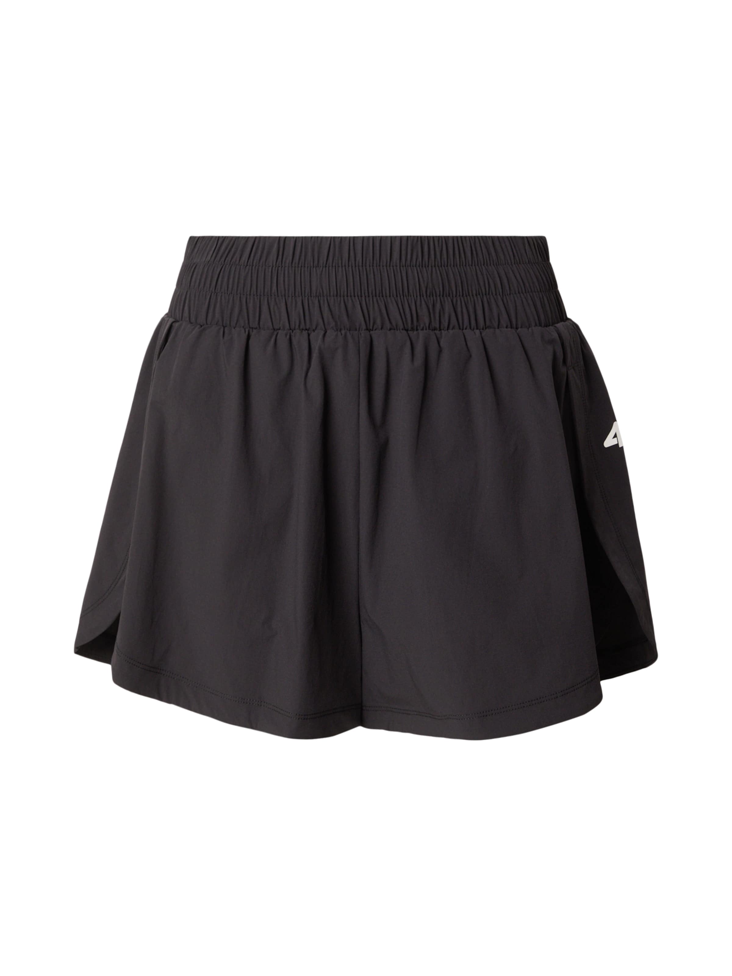 4F Regular Workout Pants in Black: front