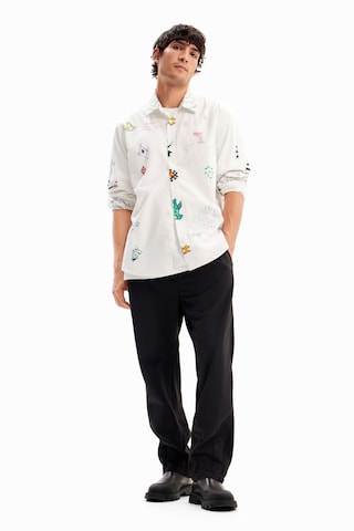 Desigual Regular fit Button Up Shirt in White