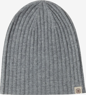 GOBI Cashmere Mütze 'Unisex Cashmere Rib Knit Hat' in Grau: Vorderseite