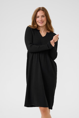 Kaffe Knit dress 'Dora' in Black