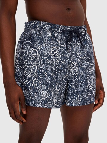 SELECTED HOMME Badeshorts i blå