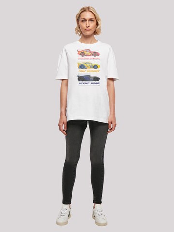 T-shirt oversize 'Cars Racer Profile' F4NT4STIC en blanc