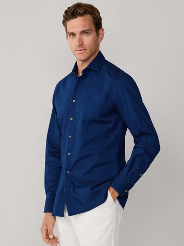 Hackett London Slim fit Overhemd ' ESS' in Blauw