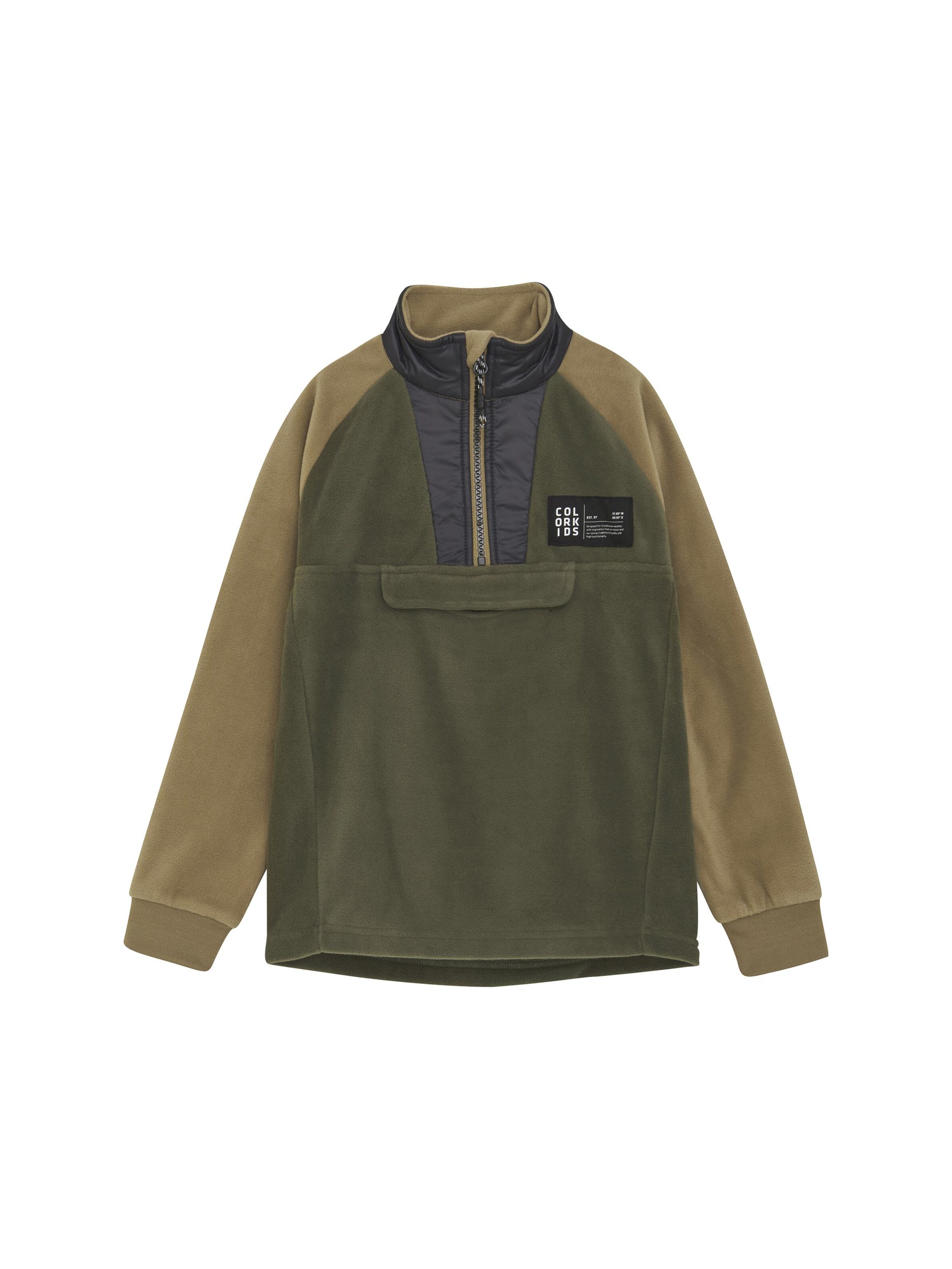 Pullover di COLOR KIDS in verde: frontale