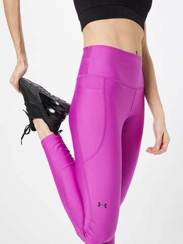 UNDER ARMOUR Skinny Športne hlače | roza barva