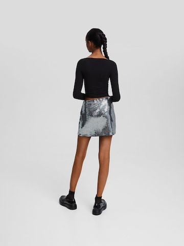 Bershka Skirt in Grey